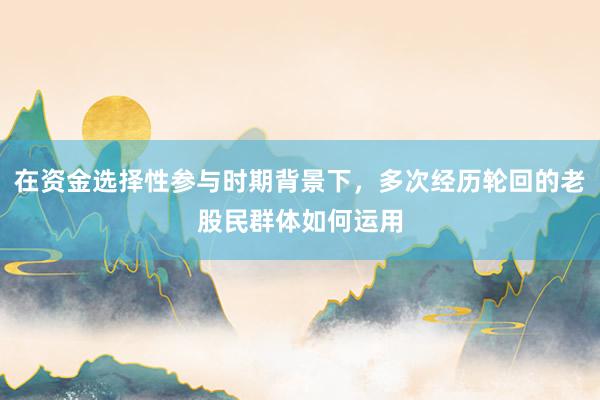 在资金选择性参与时期背景下，多次经历轮回的老股民群体如何运用
