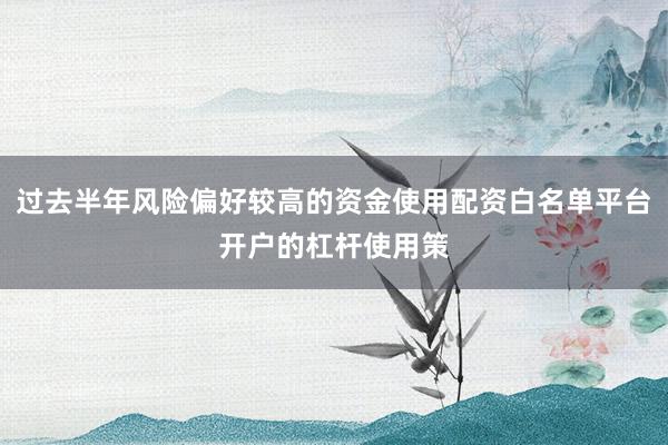 过去半年风险偏好较高的资金使用配资白名单平台开户的杠杆使用策